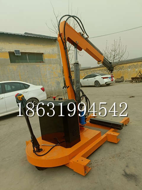 齐齐哈尔市自卸车厢随车吊 自制轮式四不像起重机 四驱平板吊 5吨 贵盛